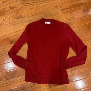 Old Navy Men's Red Long Sleeve Soft Knit Sweater Size Small